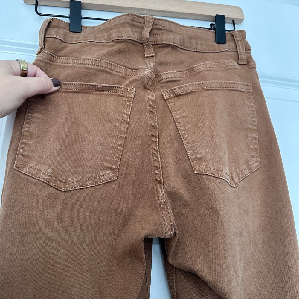 Kut from the Kloth (0) High Rise Mom Jeans in Camel Colored Denim- Zip, Standard - Picture 6 of 10